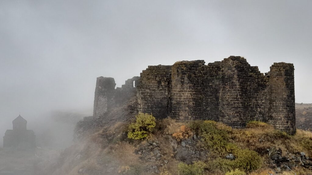 Pathfinder Travel - Armenia - Amberd Fortress🏰 meaning: Fortress in the  clouds☁️, this 10th century unique fortress is located on the slopes of  Mount🗻 Aragats at an altitude of 2,300 meters (7,500