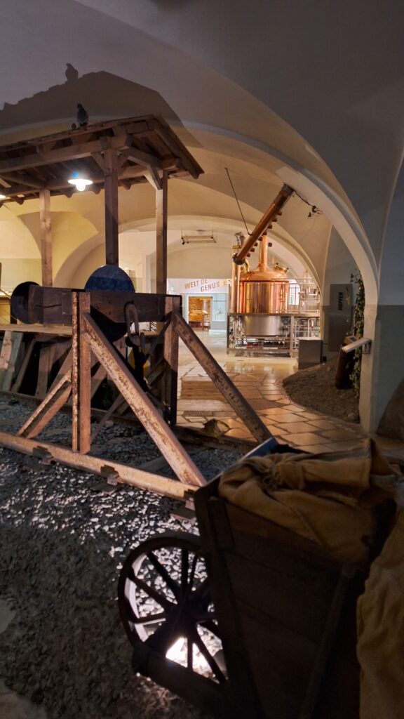 Traveltoer-The museum inside the Stiegl-Brauwelt brewery 